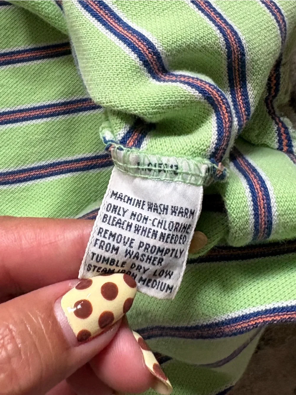 Vintage Y2K 90s Ralph Lauren green striped polo shirt Size XXL